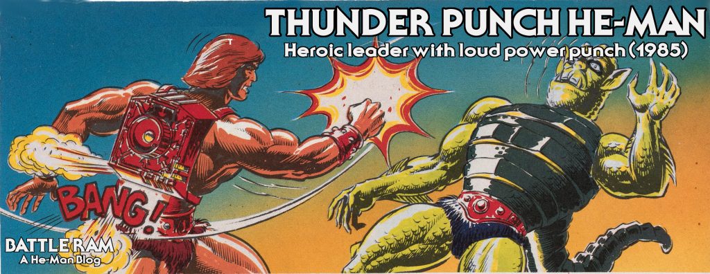 Thunder Punch He Man Heroic Leader With Loud Power Punch 1985