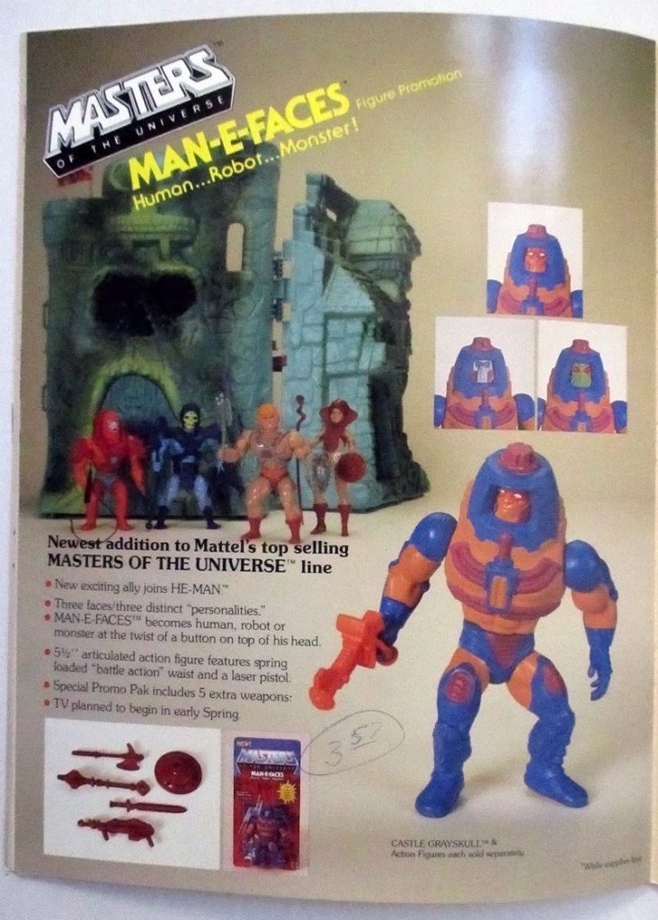 1985 Mattel He-Man Man-e-Faces SPECIAL WEAPONS Gun Part 