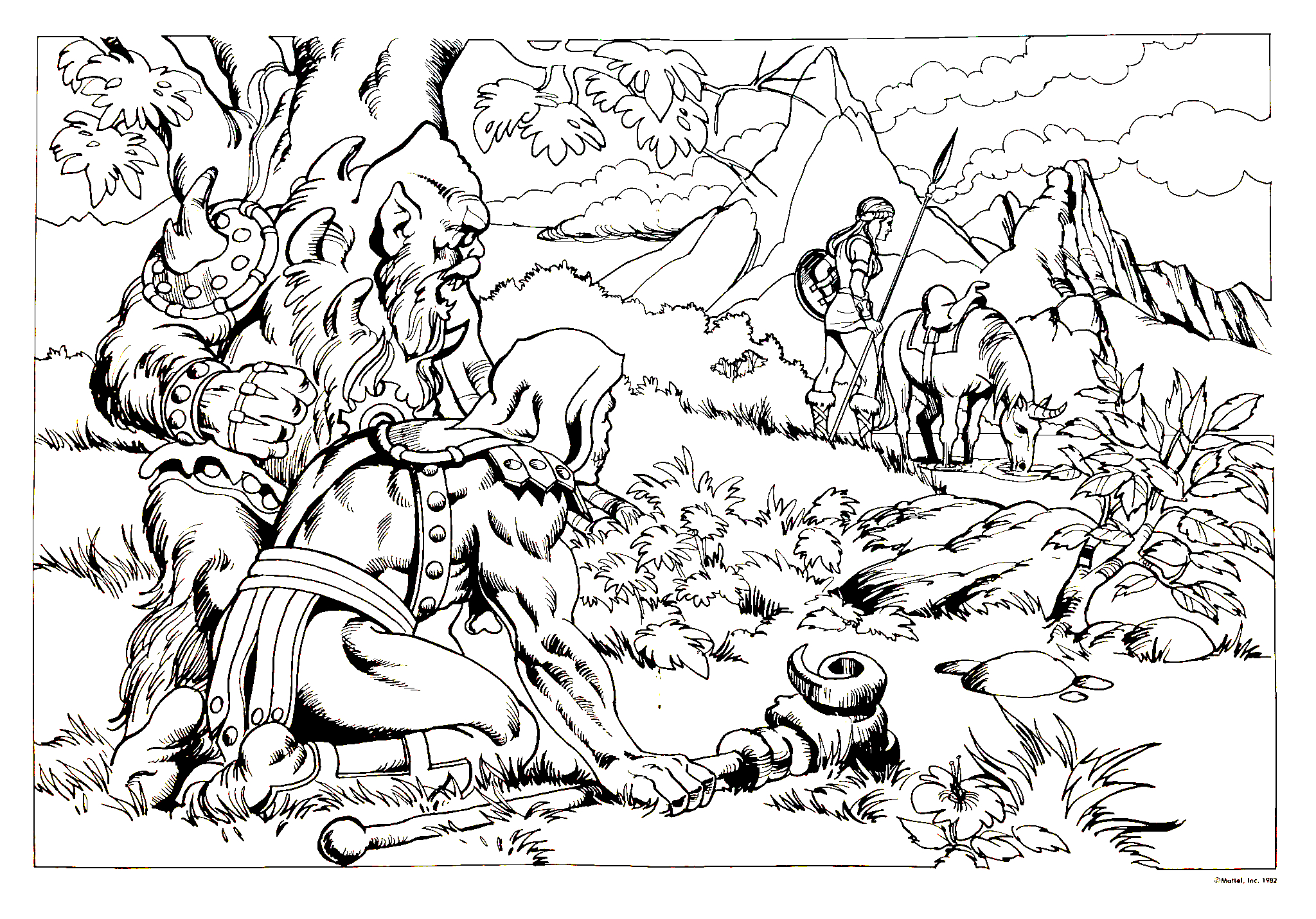 masters of the universe coloring pages